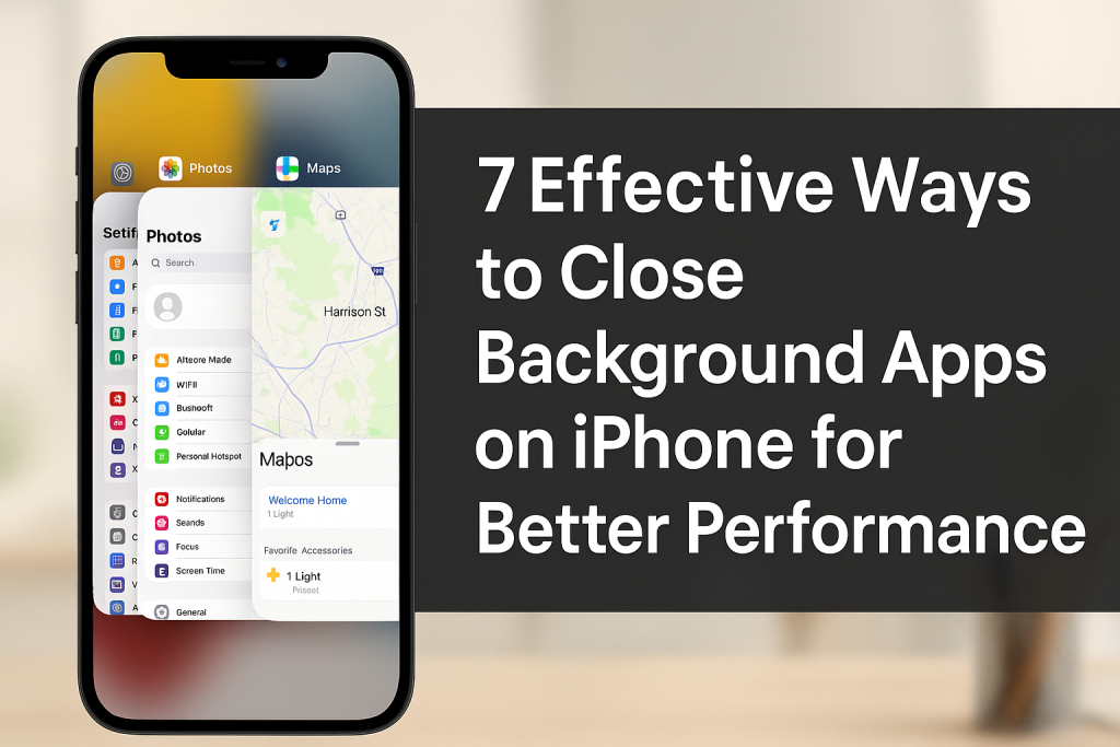how to close background apps iPhone
