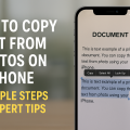 how to copy text from photos iPhone