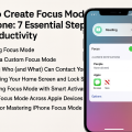 how to create Focus mode iPhone