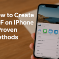 how to create PDF on iPhone