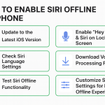how to enable Siri offline iPhone