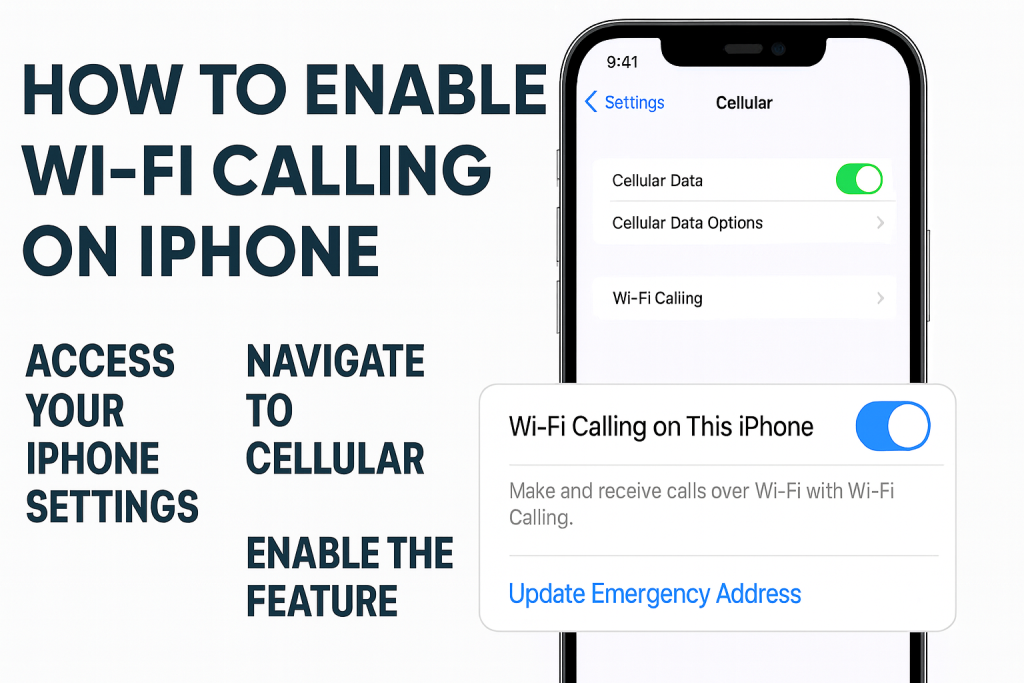 how to enable Wi-Fi calling iPhone