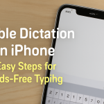 how to enable dictation on iPhone