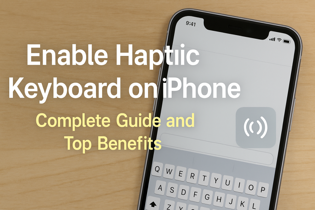 how to enable haptic keyboard iPhone