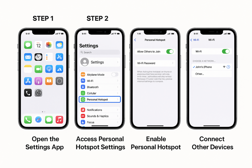 how to enable hotspot on iPhone