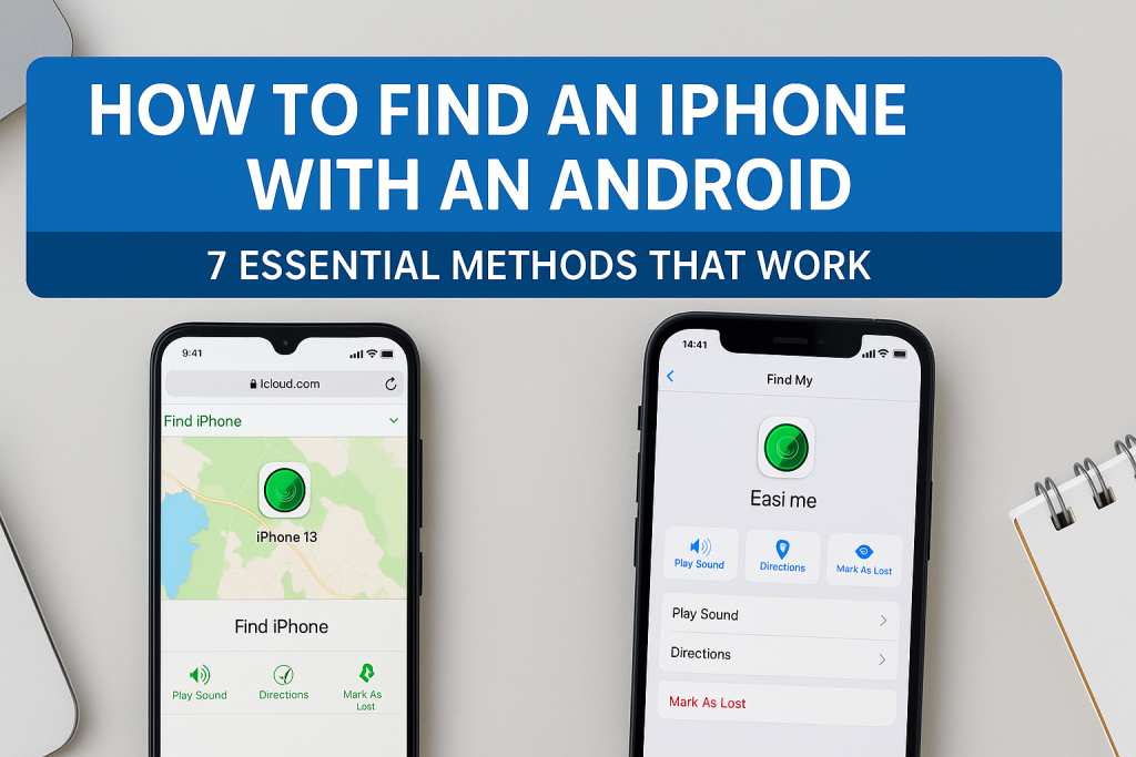 how to find an iphone with an android phone