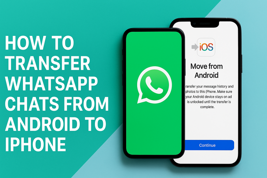 how to import whatsapp chat from android to iphone