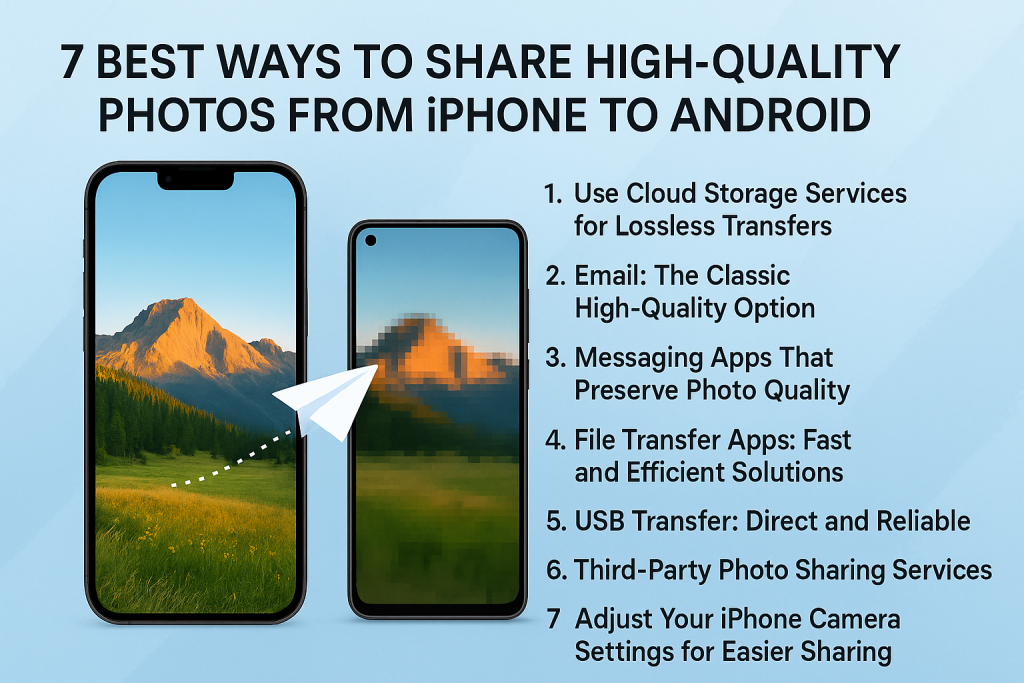 how to let iphones share good quality photos to android