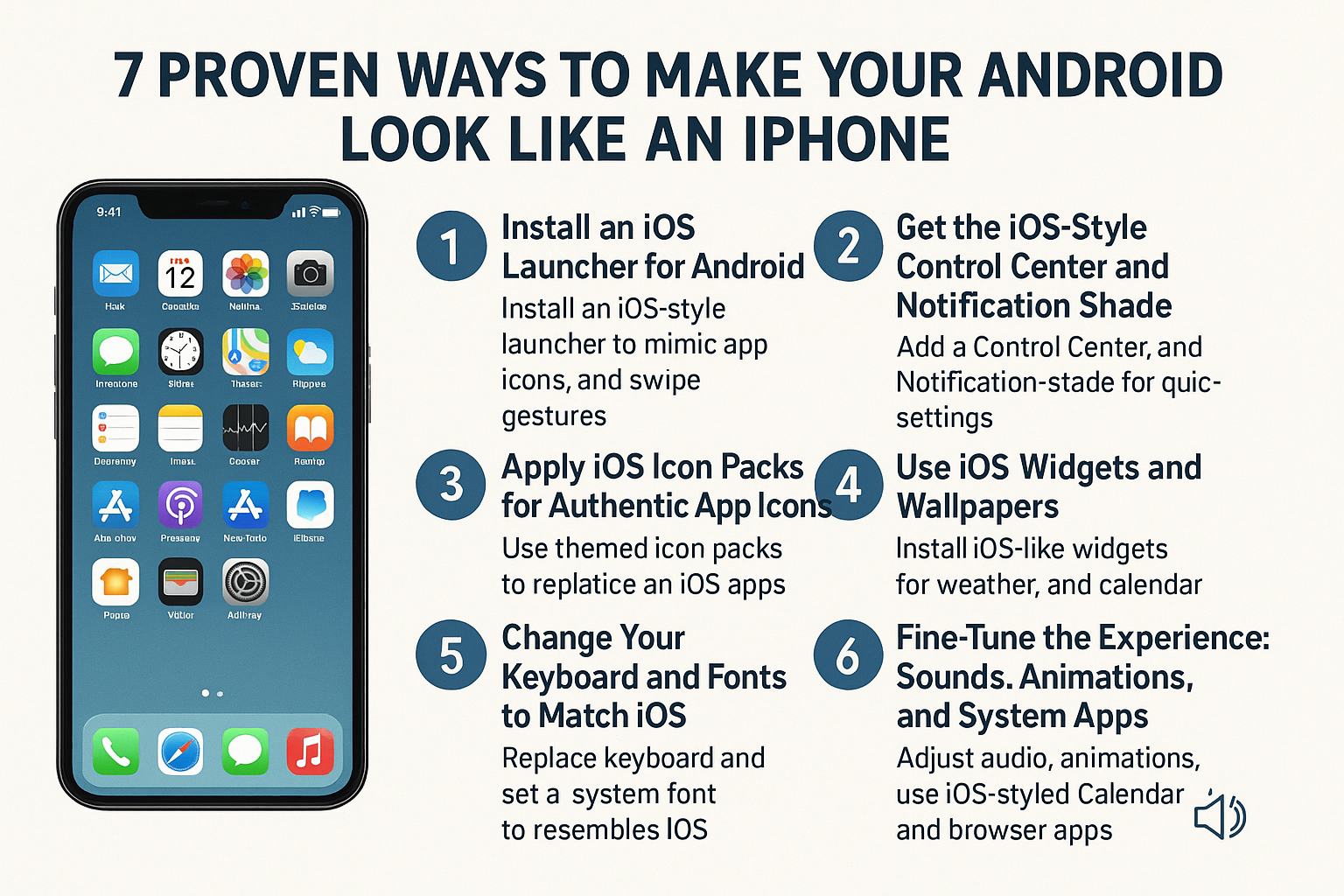 how to make android look like an iphone