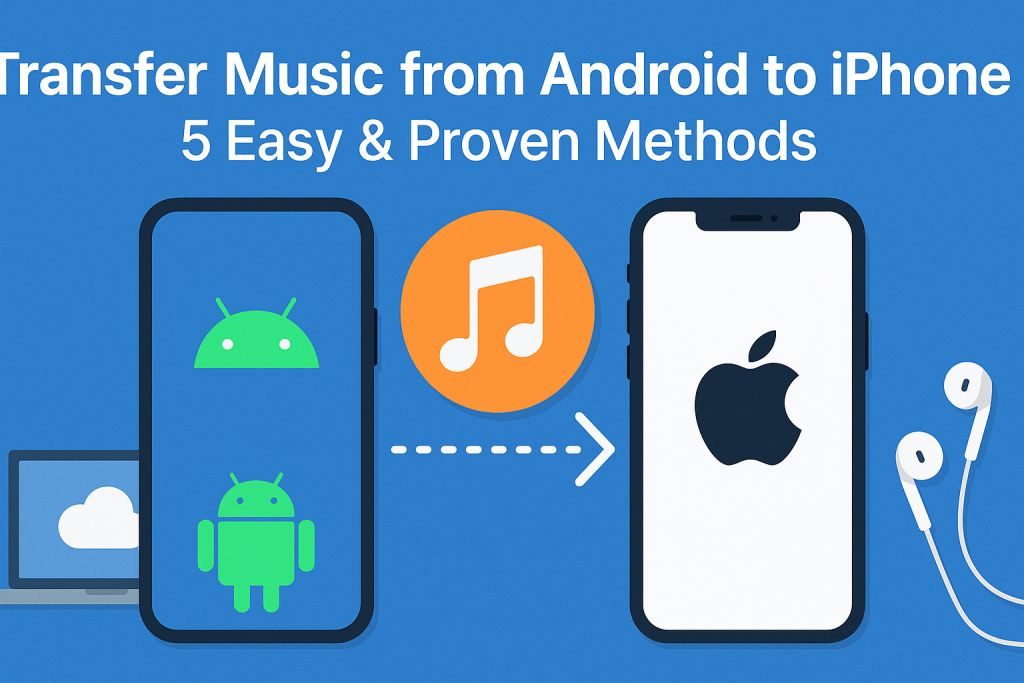 how to put music from android to iphone