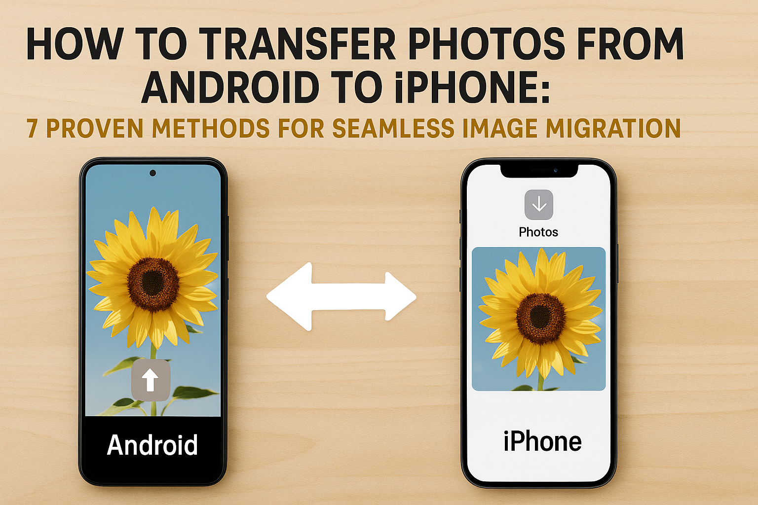 how to transfer images from android to iphone