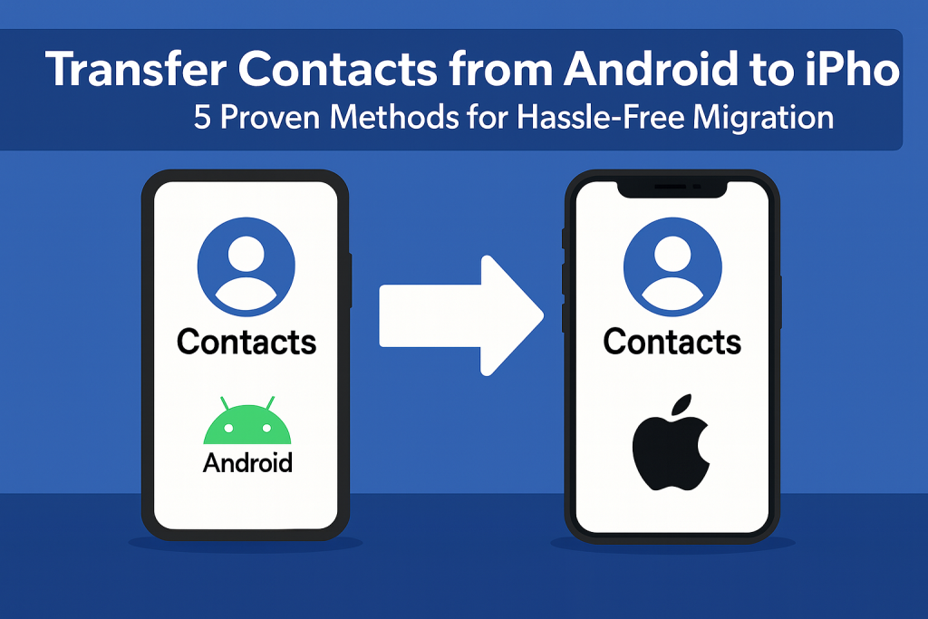 how to transfer phone numbers from android to iphone