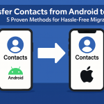 how to transfer phone numbers from android to iphone