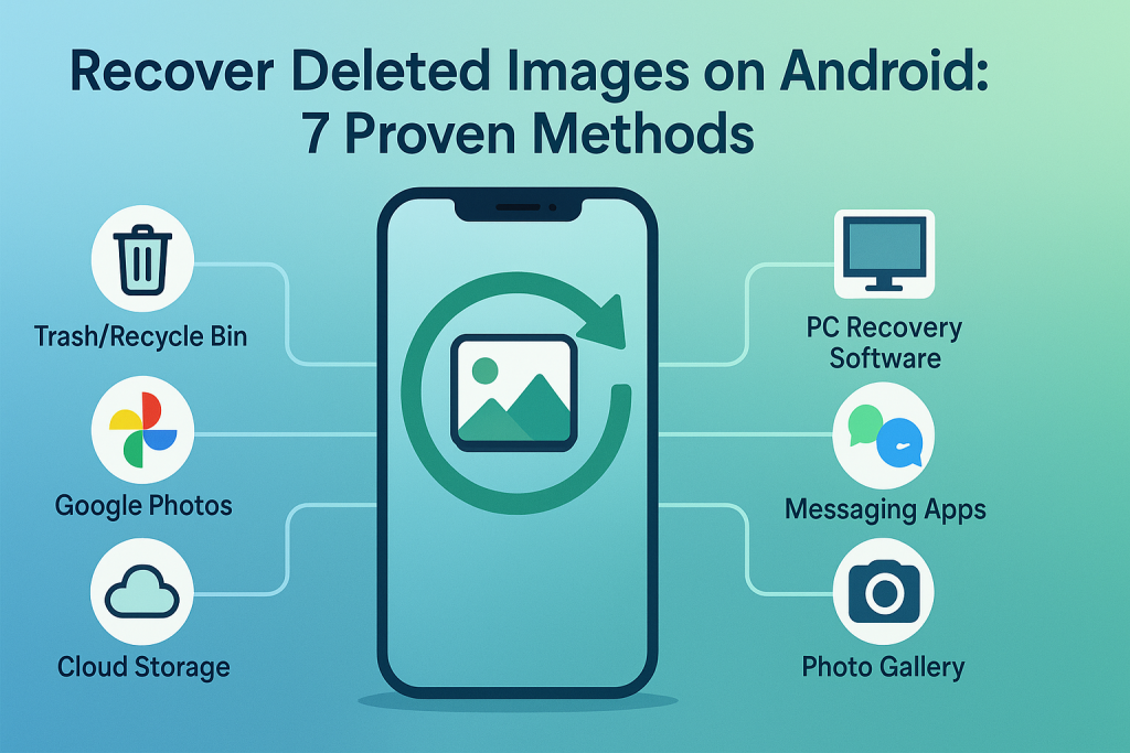how to undelete images on android