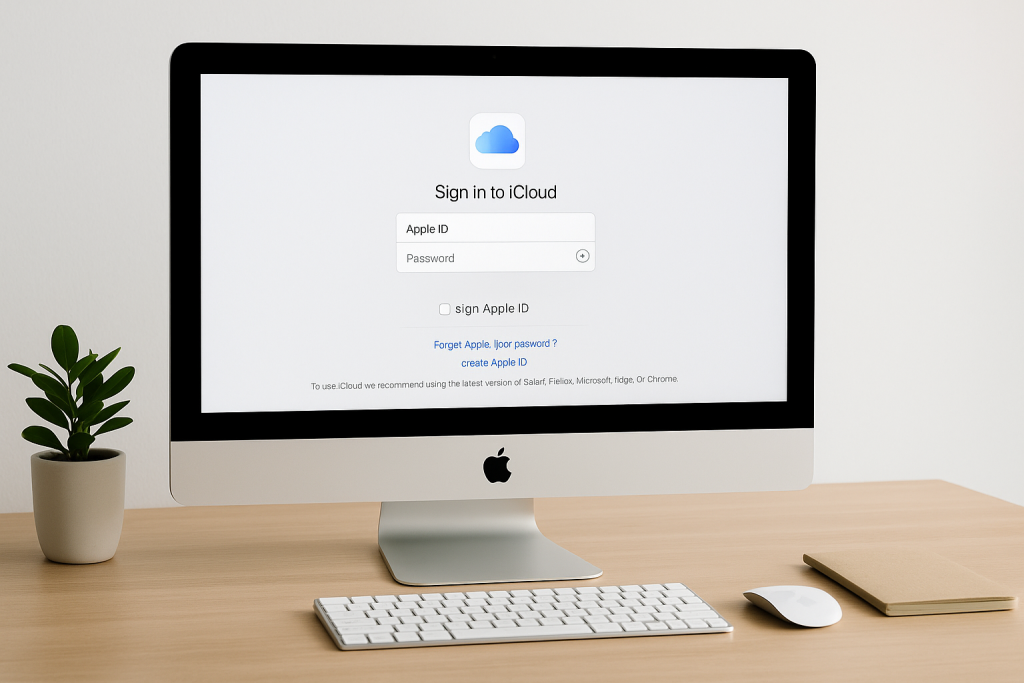 Signing into iCloud on a computer to create iPhone contact groups