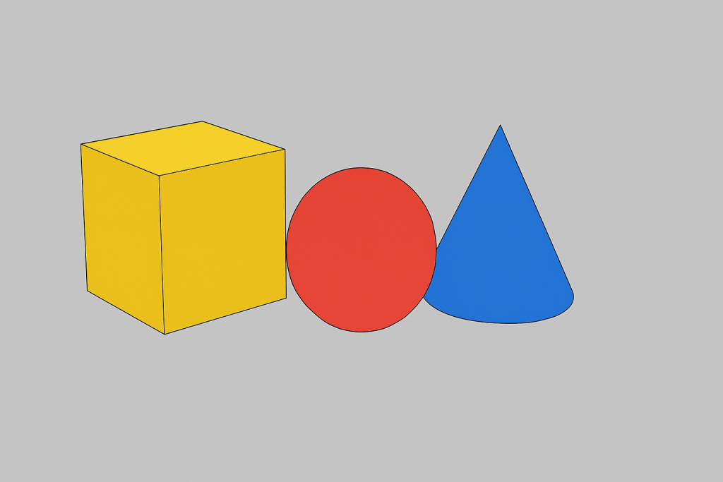 Blender Workbench render engine showing objects in flat color without shading
