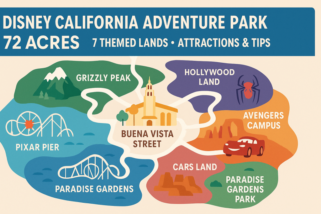 how big is disney california adventure