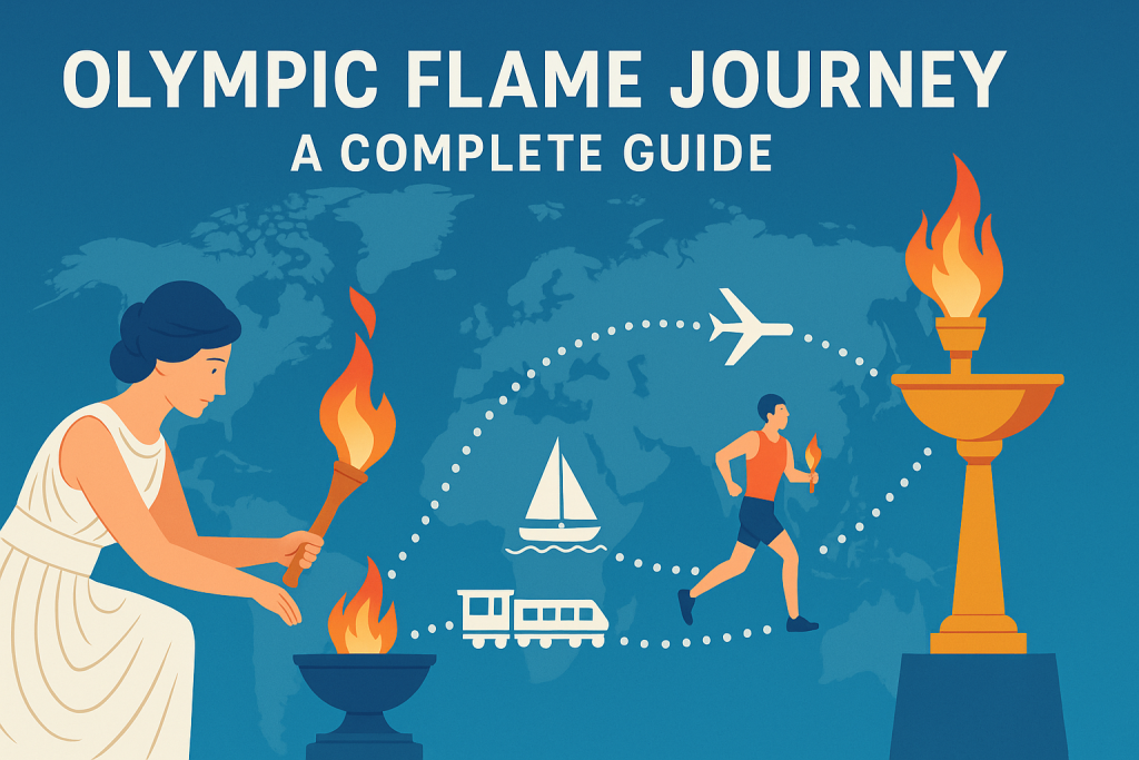 how does the olympic flame travel