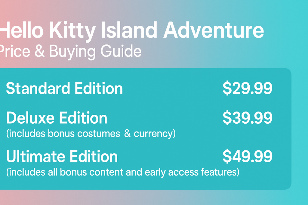 how much is hello kitty island adventure on steam
