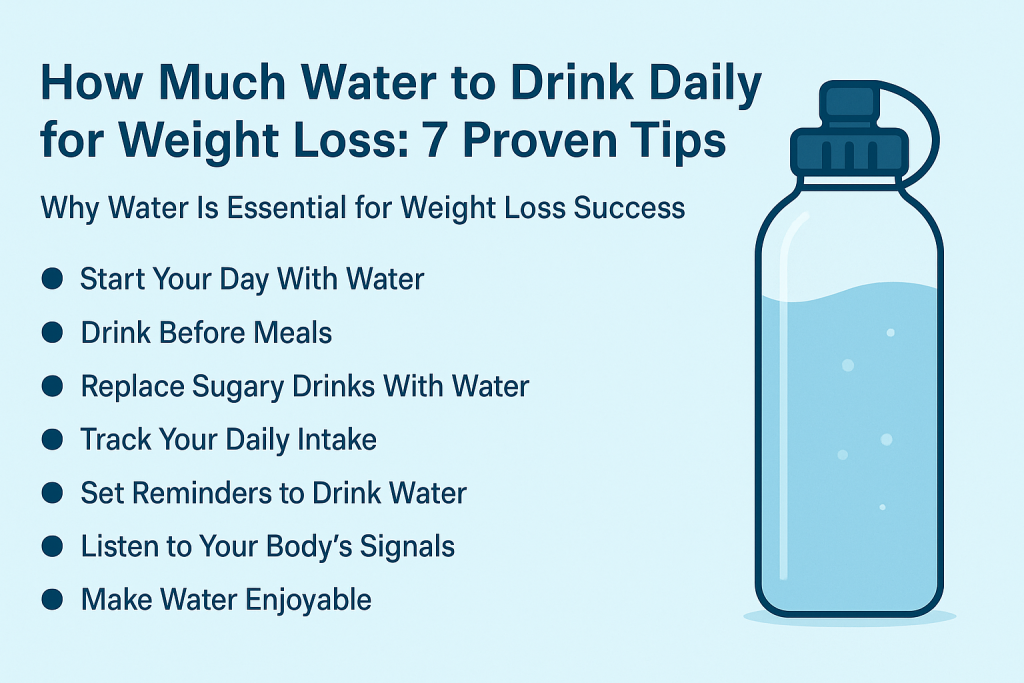how much water to drink daily for weight loss