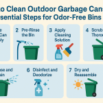 how to clean outdoor garbage can