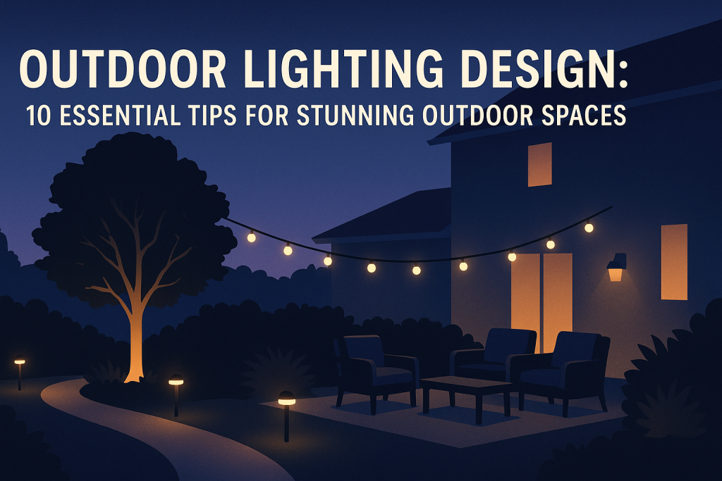 how to design outdoor lighting