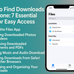 how to find downloads on iPhone