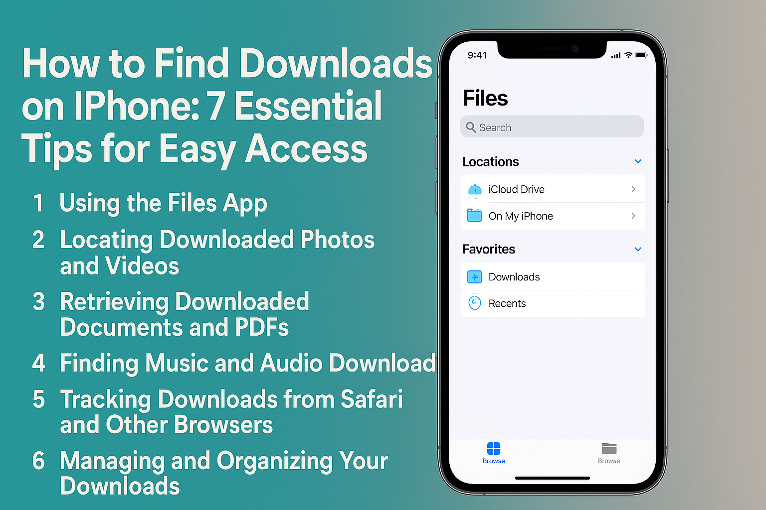 how to find downloads on iPhone