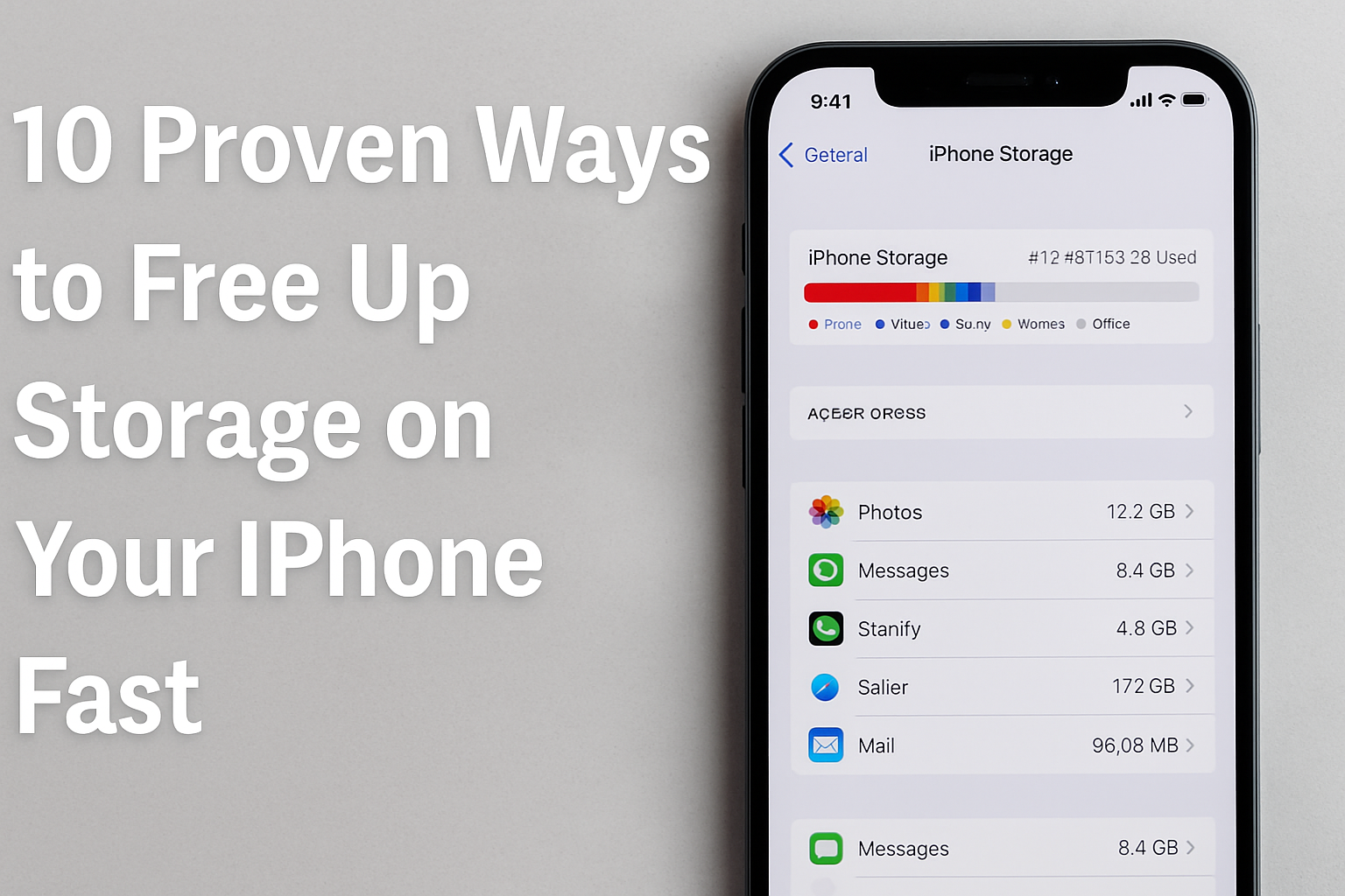 how to free storage on iPhone