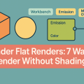 how to make blender render no shading