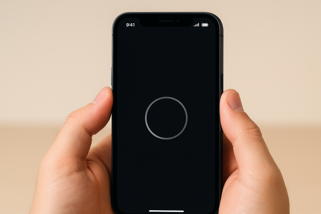 Step 2 pressing Volume Down button to force restart iPhone 12