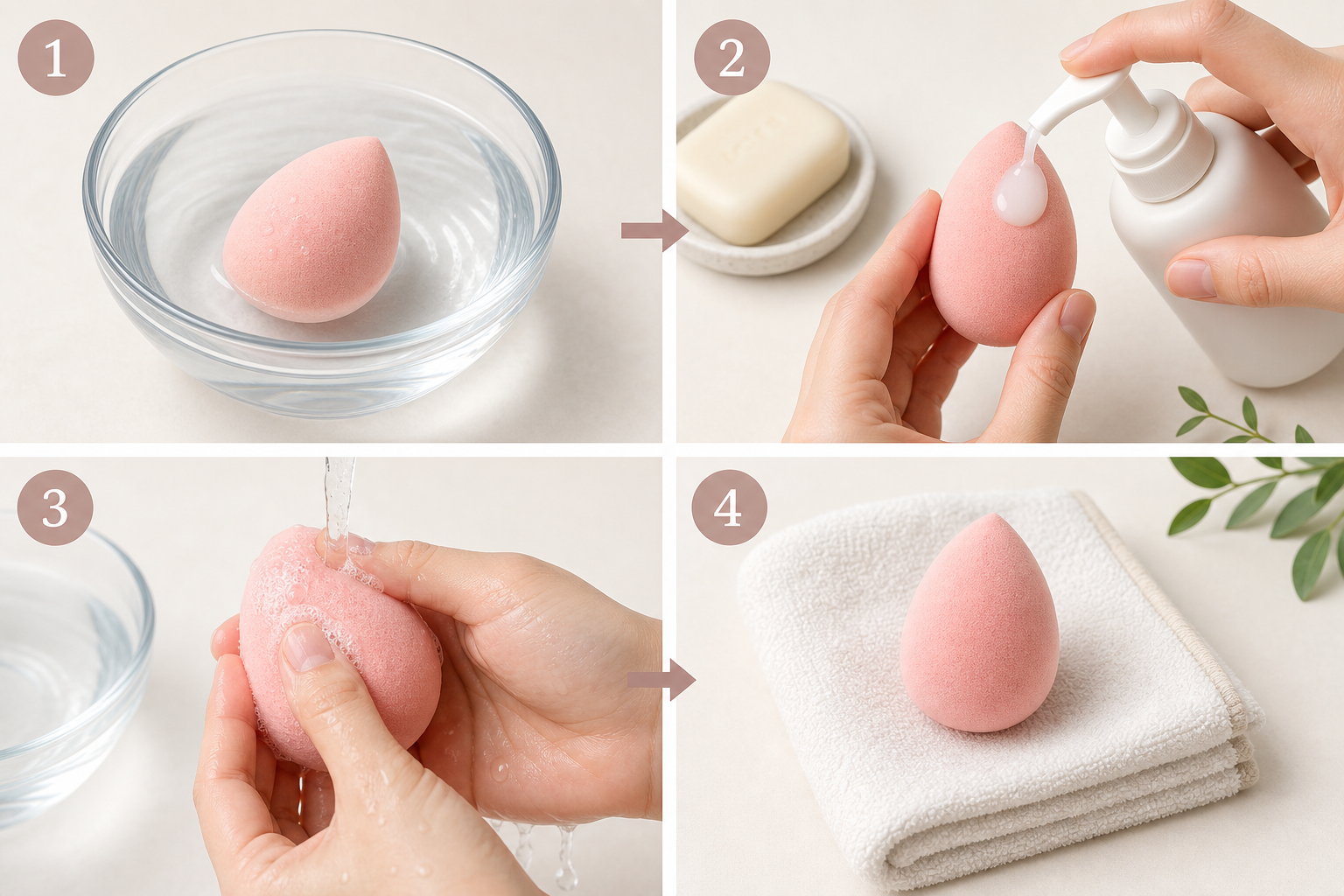 How to Clean Beauty Blender Without Cleanser Fast