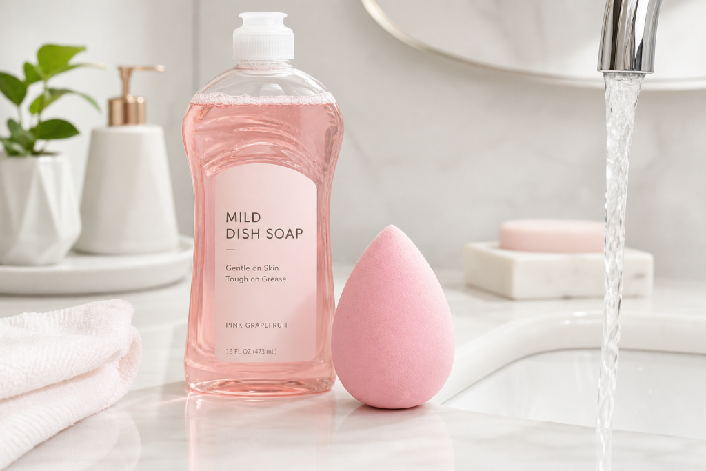 How to Clean Beauty Blender With Dish Soap Safely