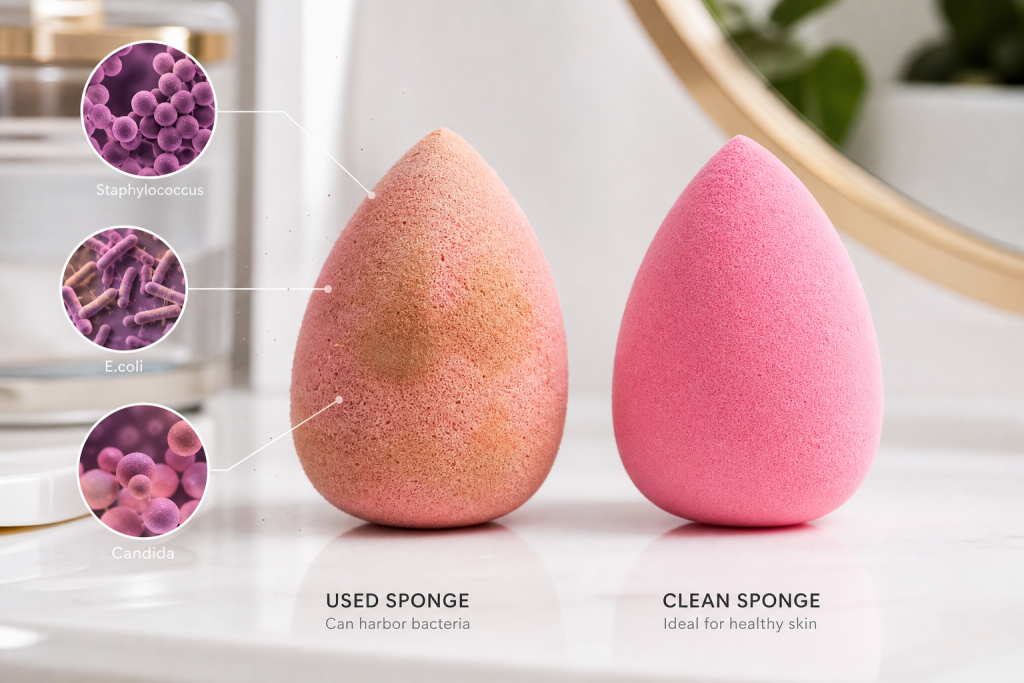 Dirty Beauty Blender Bacteria: Risks and Safe Cleaning