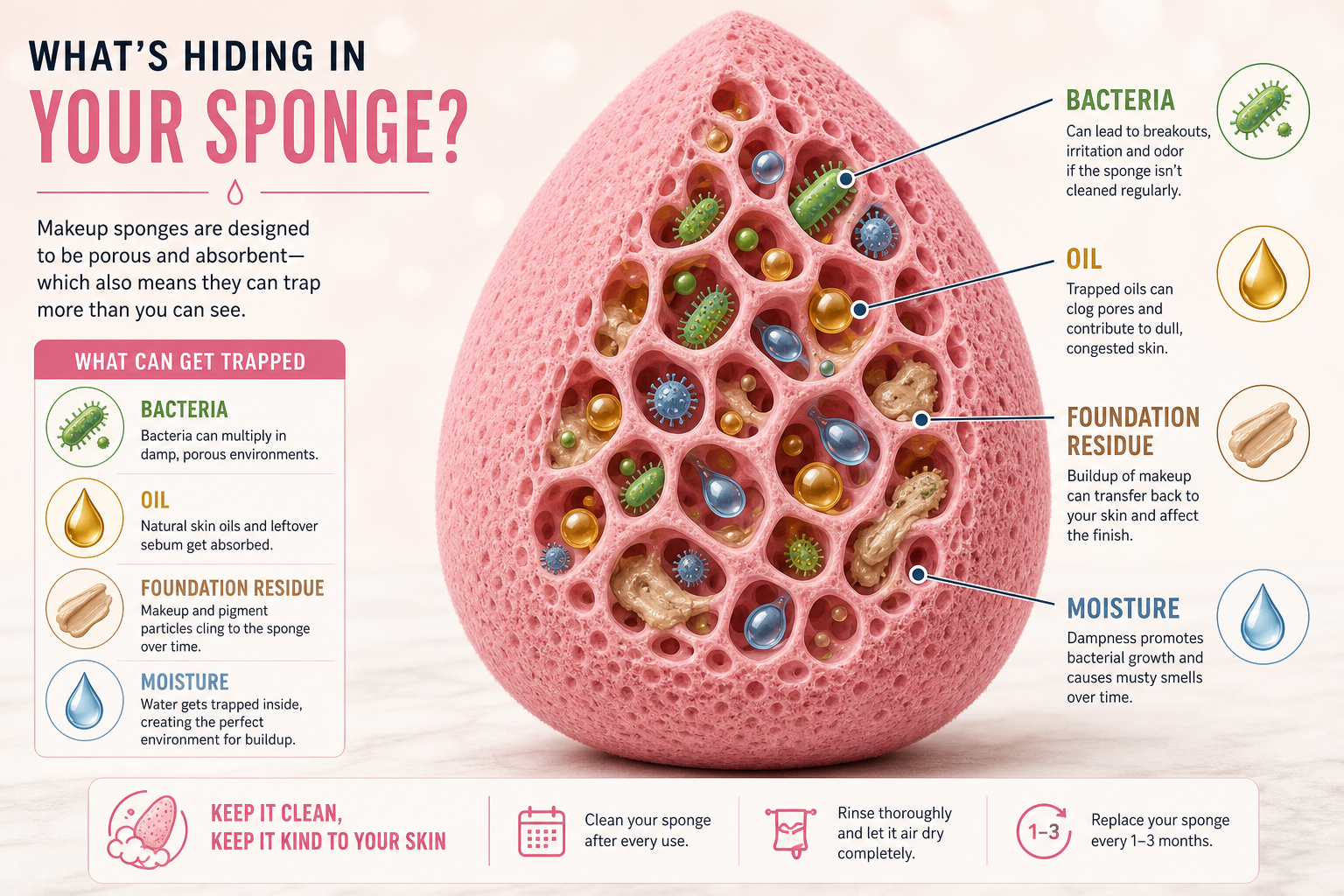 Dirty Beauty Blender Bacteria: Risks and Safe Cleaning