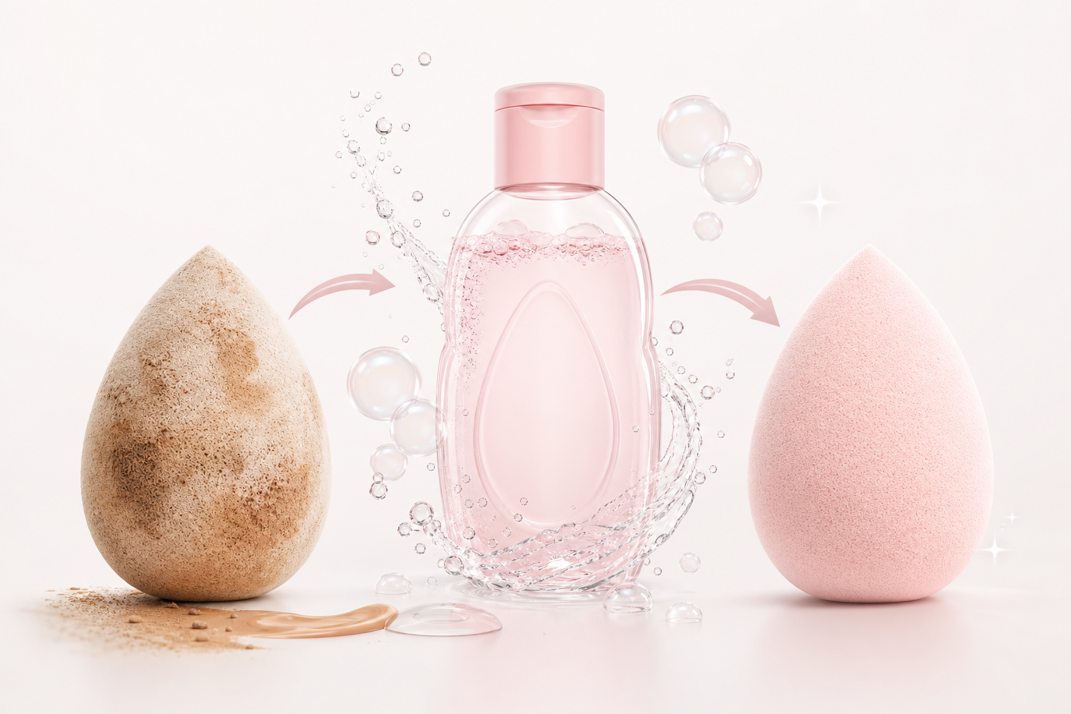 How to Clean Beauty Blender with Baby Shampoo