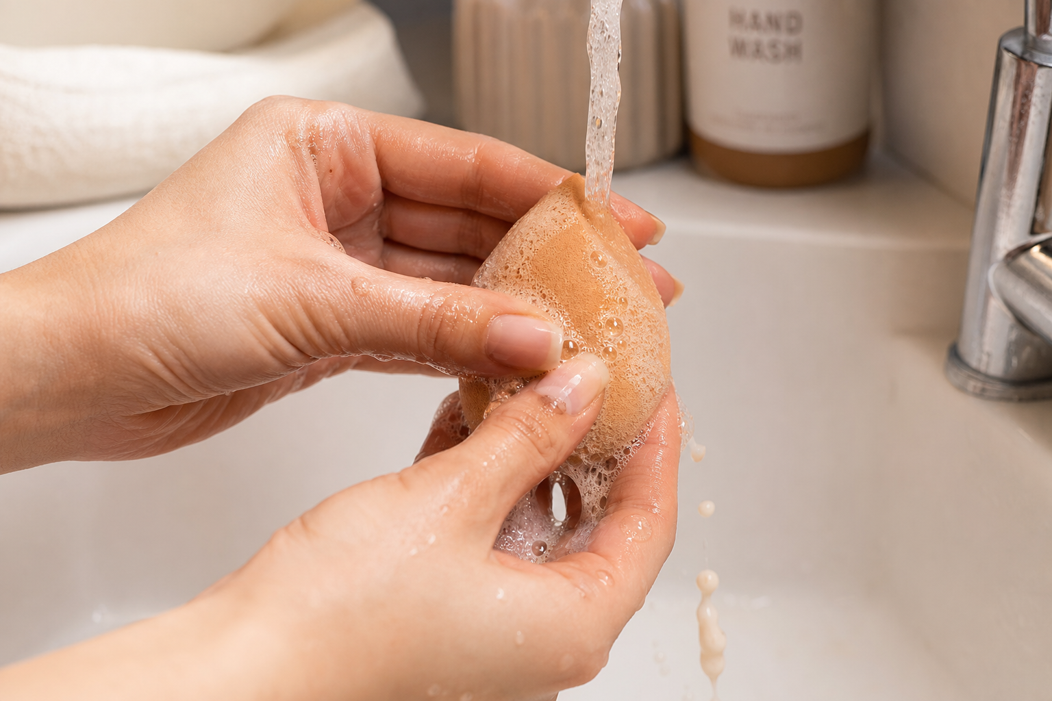 How to Clean Beauty Blender with Baby Shampoo