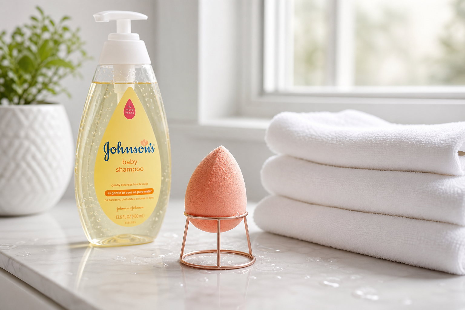 How to Clean Beauty Blender with Baby Shampoo
