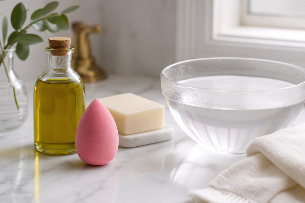 How to Clean Beauty Blender with Olive Oil Safely