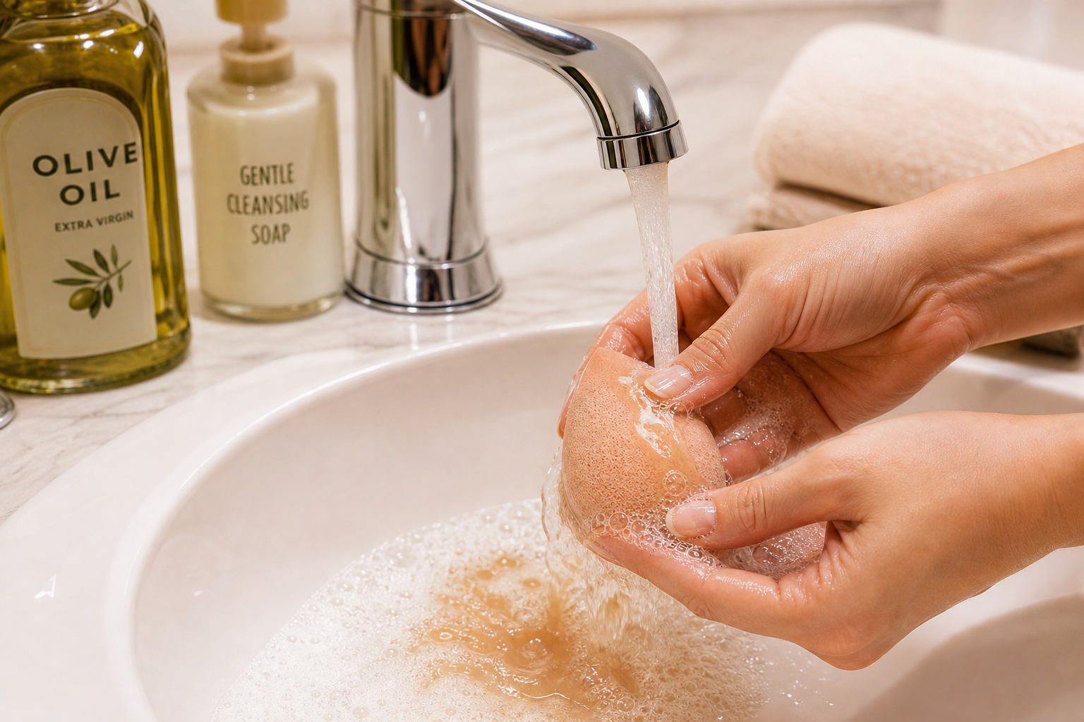 How to Clean Beauty Blender with Olive Oil Safely