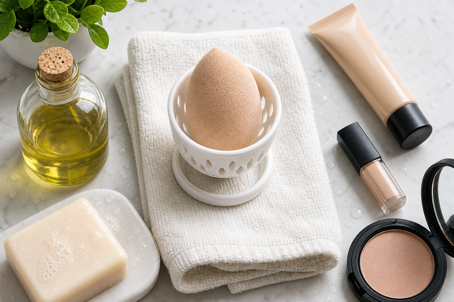 How to Clean Beauty Blender with Olive Oil Safely