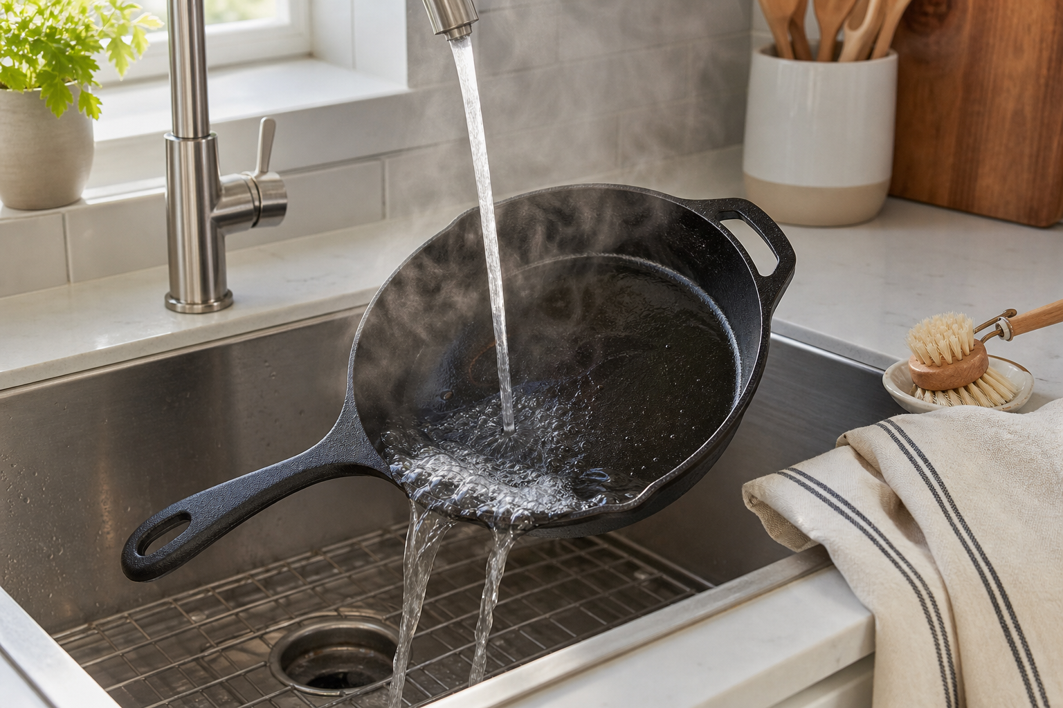 How to Clean a Cast Iron Skillet the Right Way