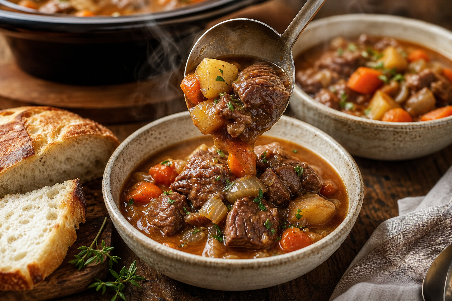 How to Make Slow Cooked Beef Stew That Tastes Rich